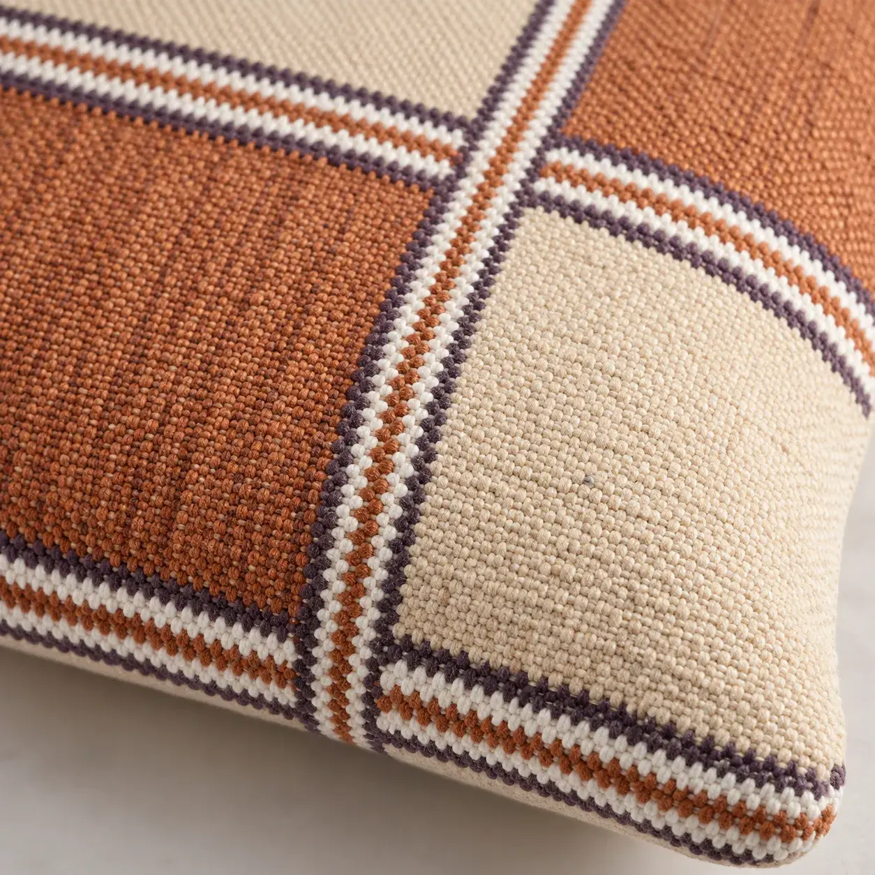 Close view of the Barnaby Cushion Cover showing its texture and detail