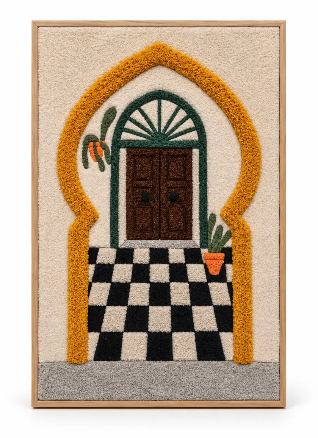 Bertram Wall Hanging, hand-finished wall hanging, full view
