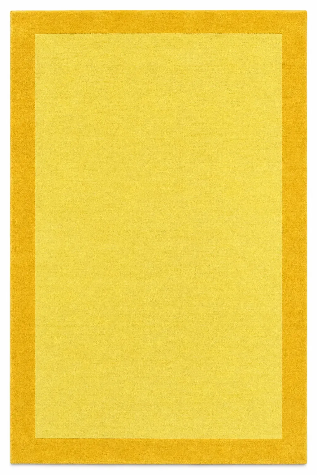 Bobbin Rug in yellow, hand-tufted playful kids rug, full view