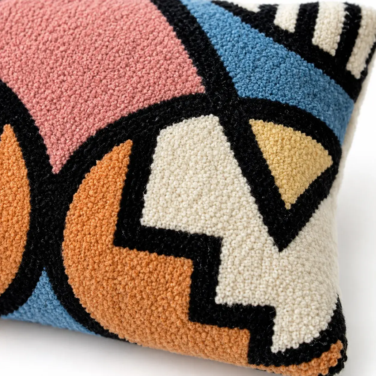 Close view of the Bryn Cushion Cover showing its texture and detail