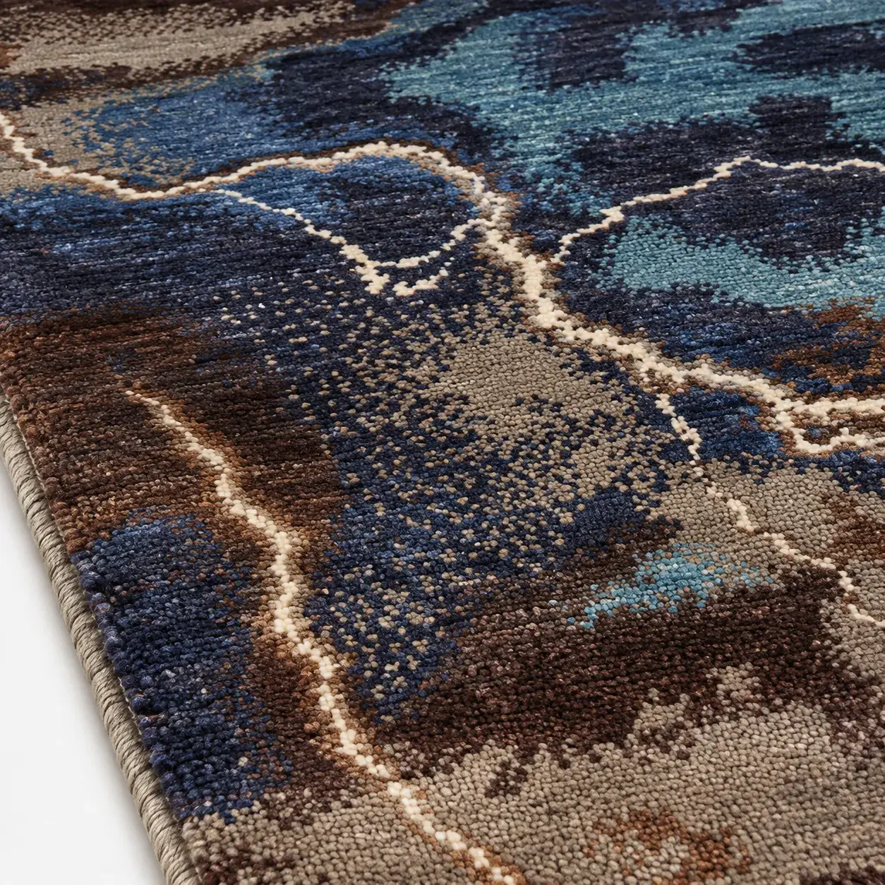Close view of the Calista Rug showing its texture and detail