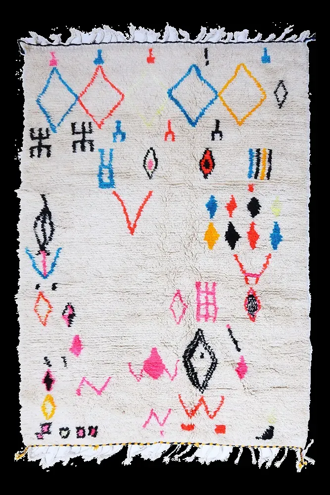 Clifton Rug, hand-knotted patterned rug, full view