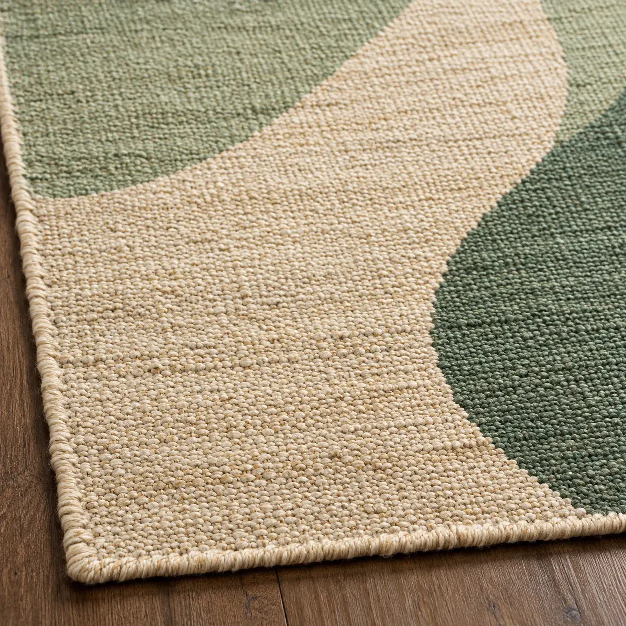 Close view of the Elsie Rug showing its texture and detail