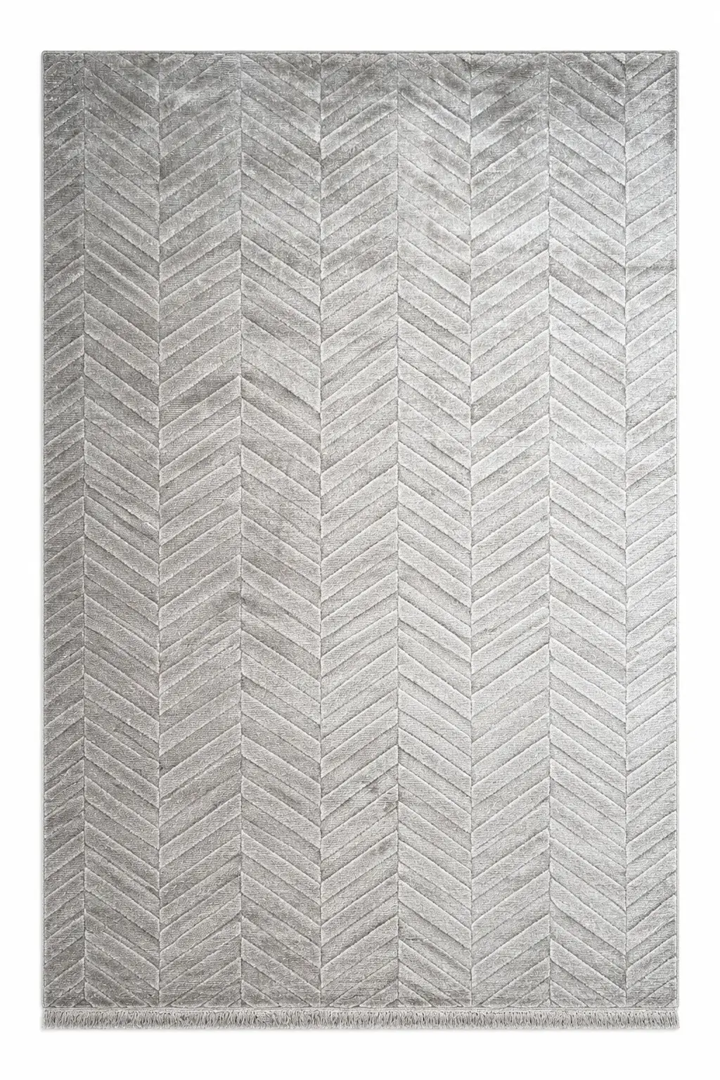 Estuary Rug, handloom stencil-pattern rug, full view
