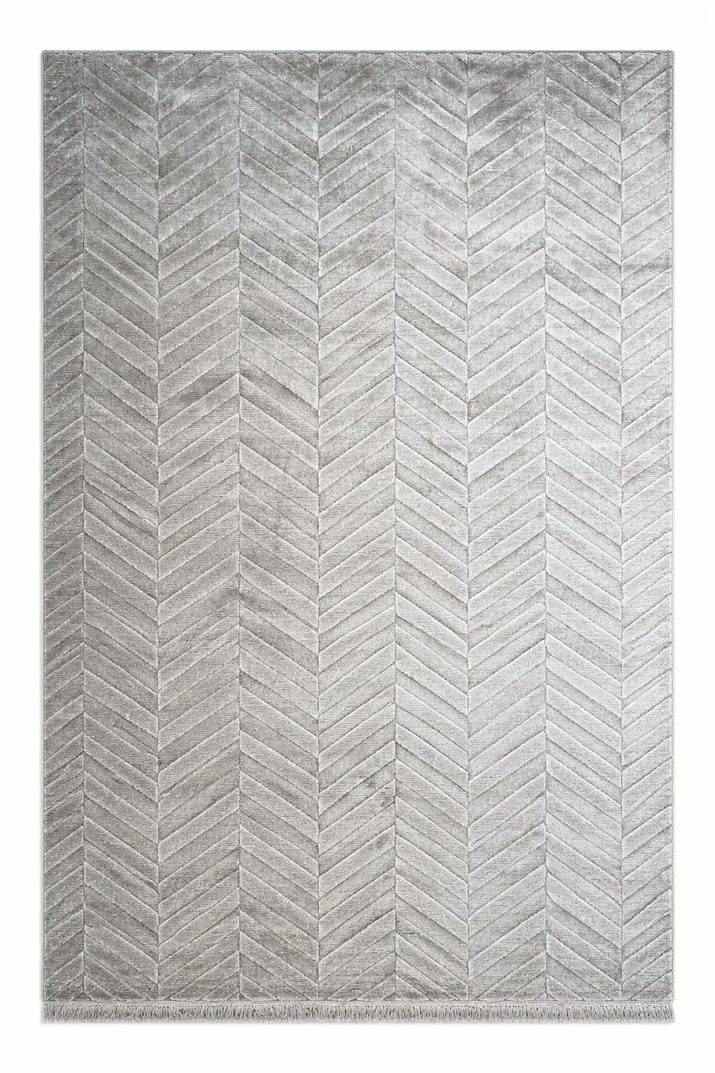 Estuary Rug, handloom stencil-pattern rug, full view