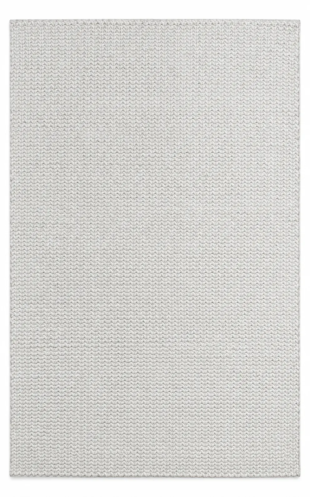Hazel Rug in white, flatweave geometric pattern rug, full view