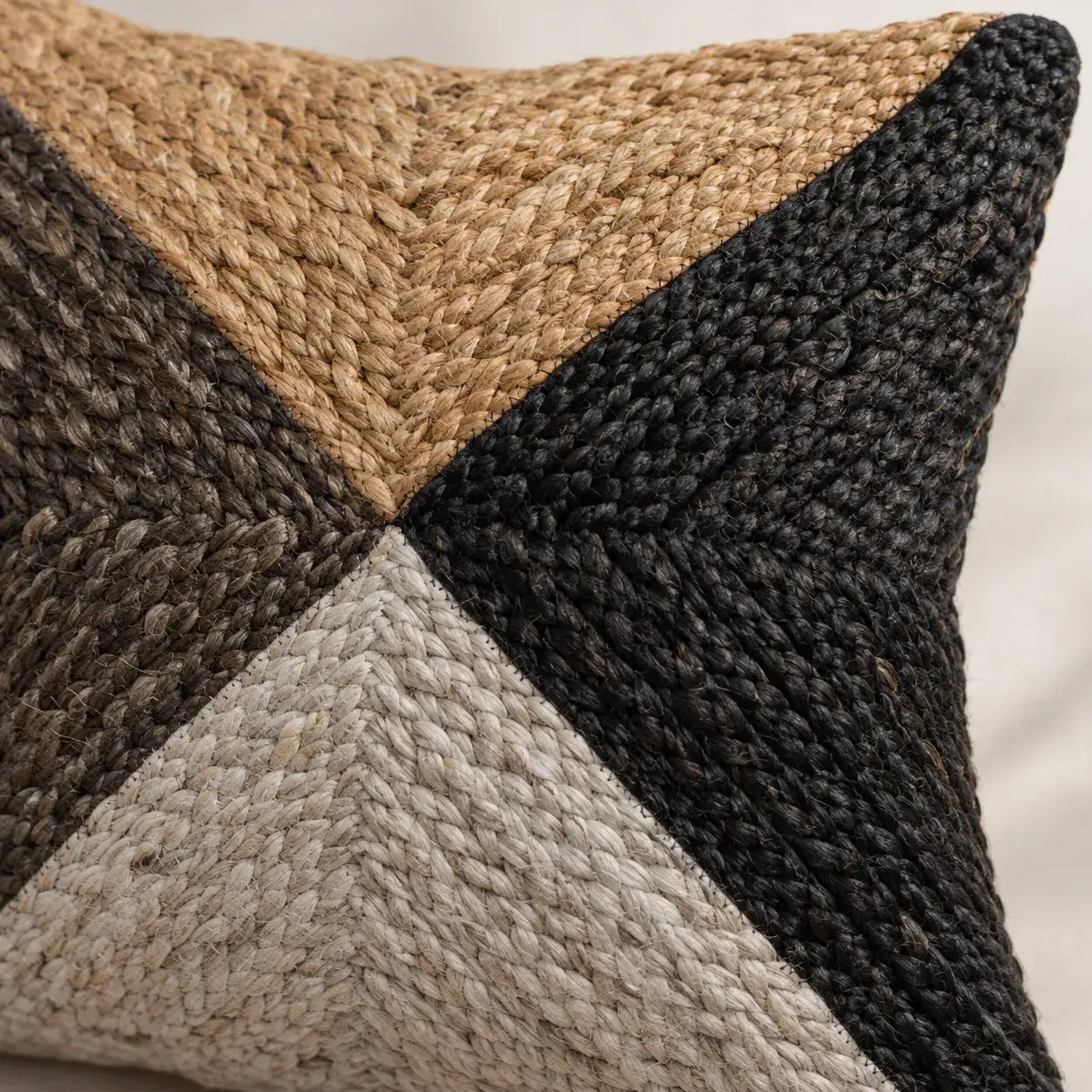 Close view of the Holt Cushion Cover showing its texture and detail