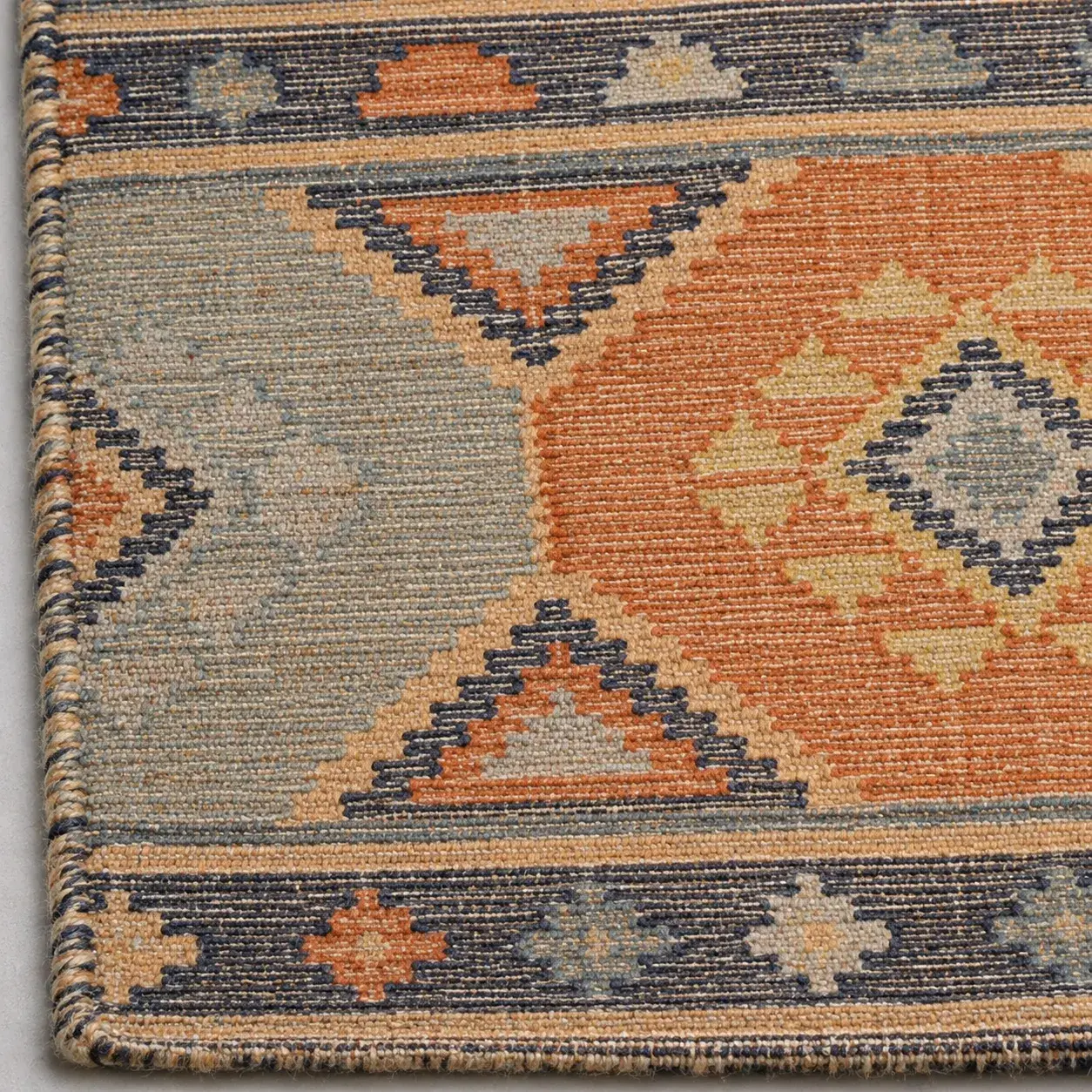 Close view of the Jubilee Rug showing its texture and detail