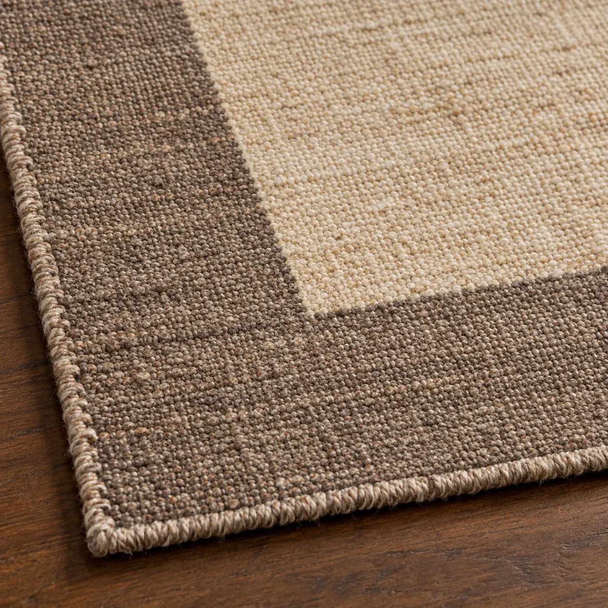 Close view of the Kiki Rug showing its texture and detail
