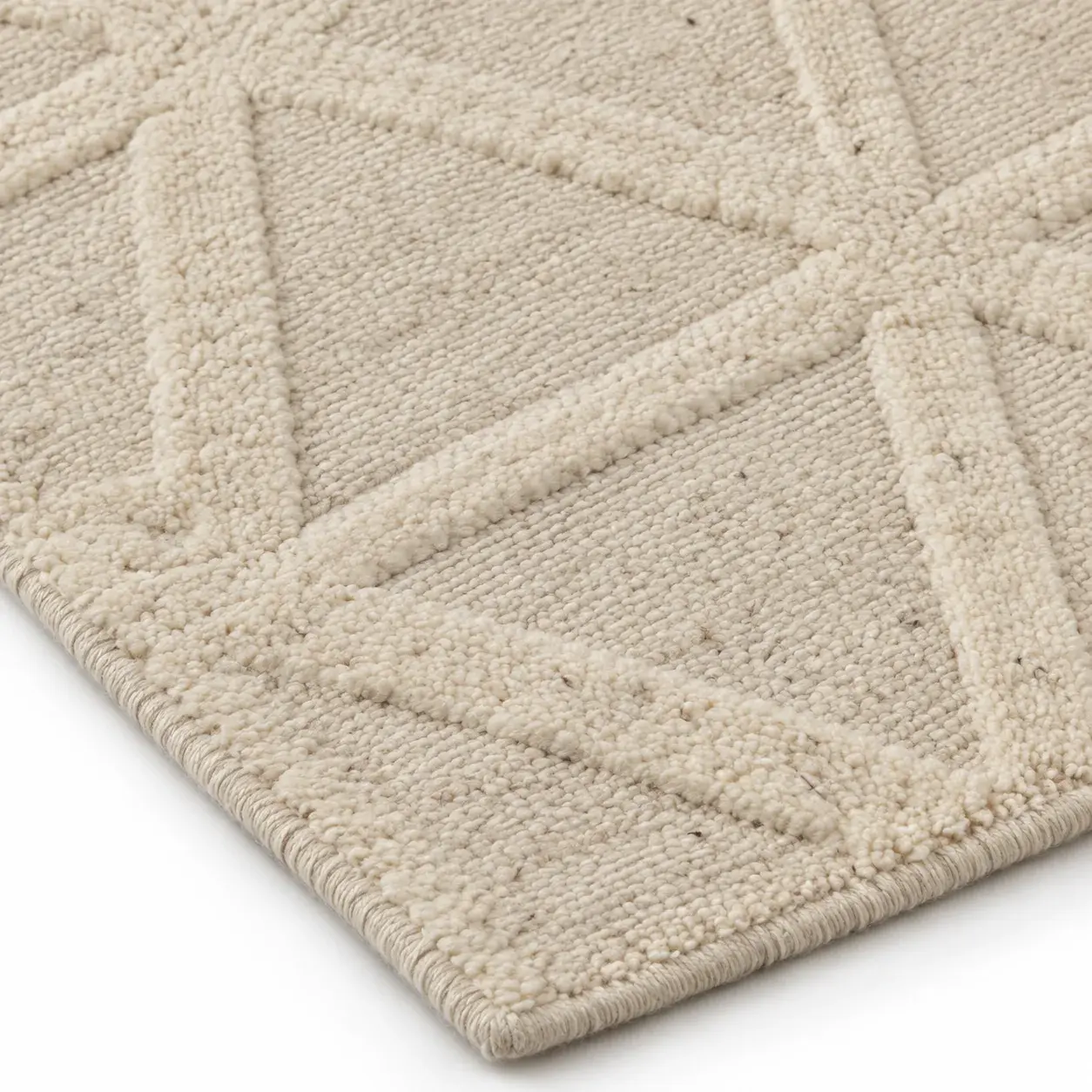 Close view of the Linus Rug showing its texture and detail