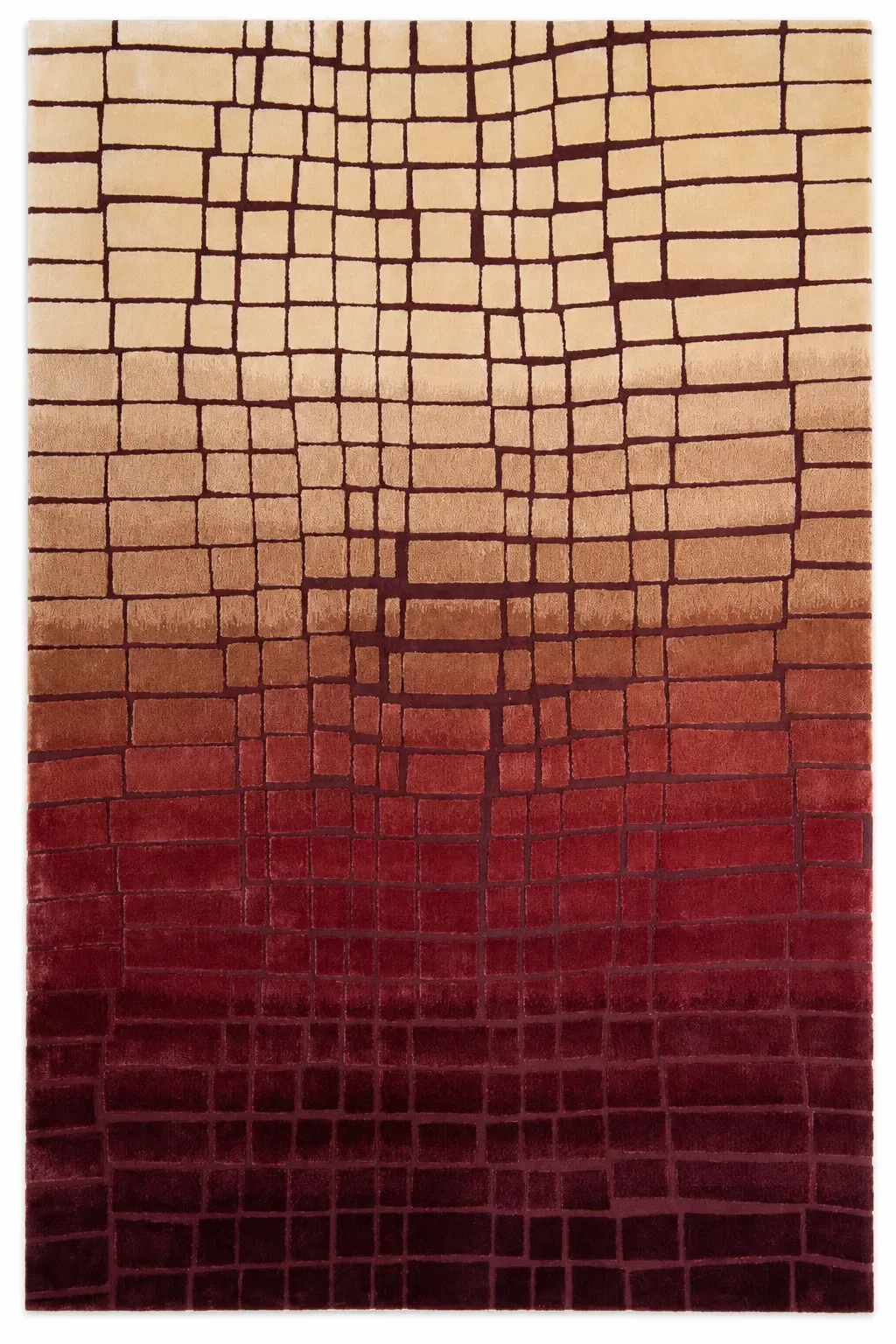 Lucia Rug, hand-tufted soft ombre rug, full view
