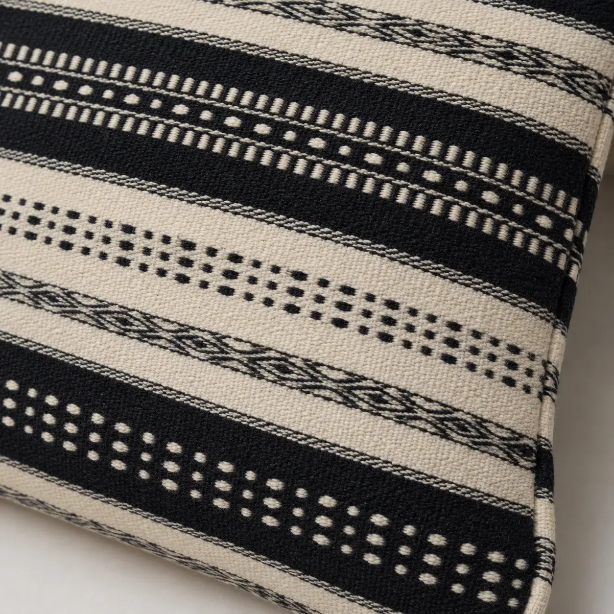 Close view of the Odile Cushion Cover showing its texture and detail