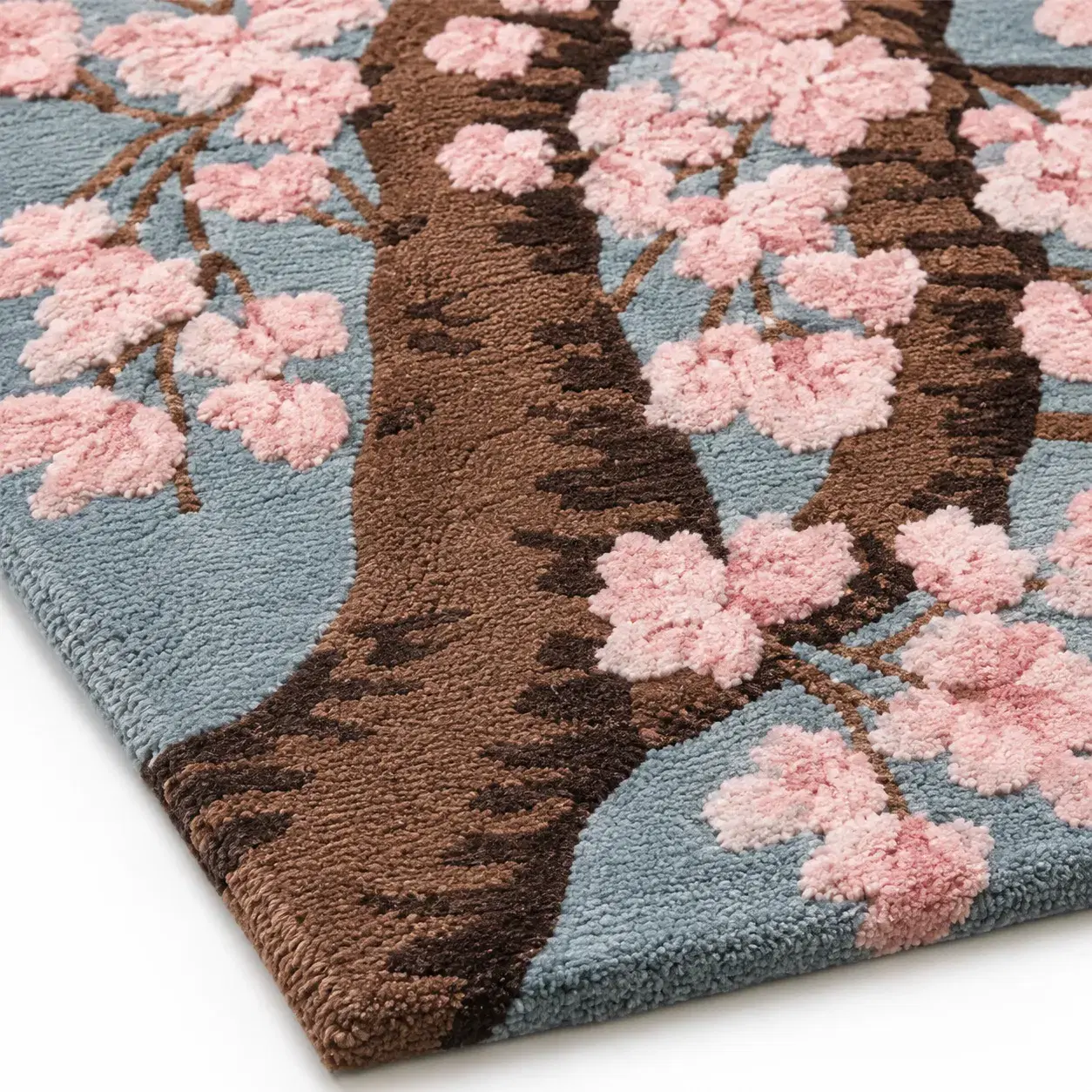 Close view of the Ottilie Rug showing its texture and detail
