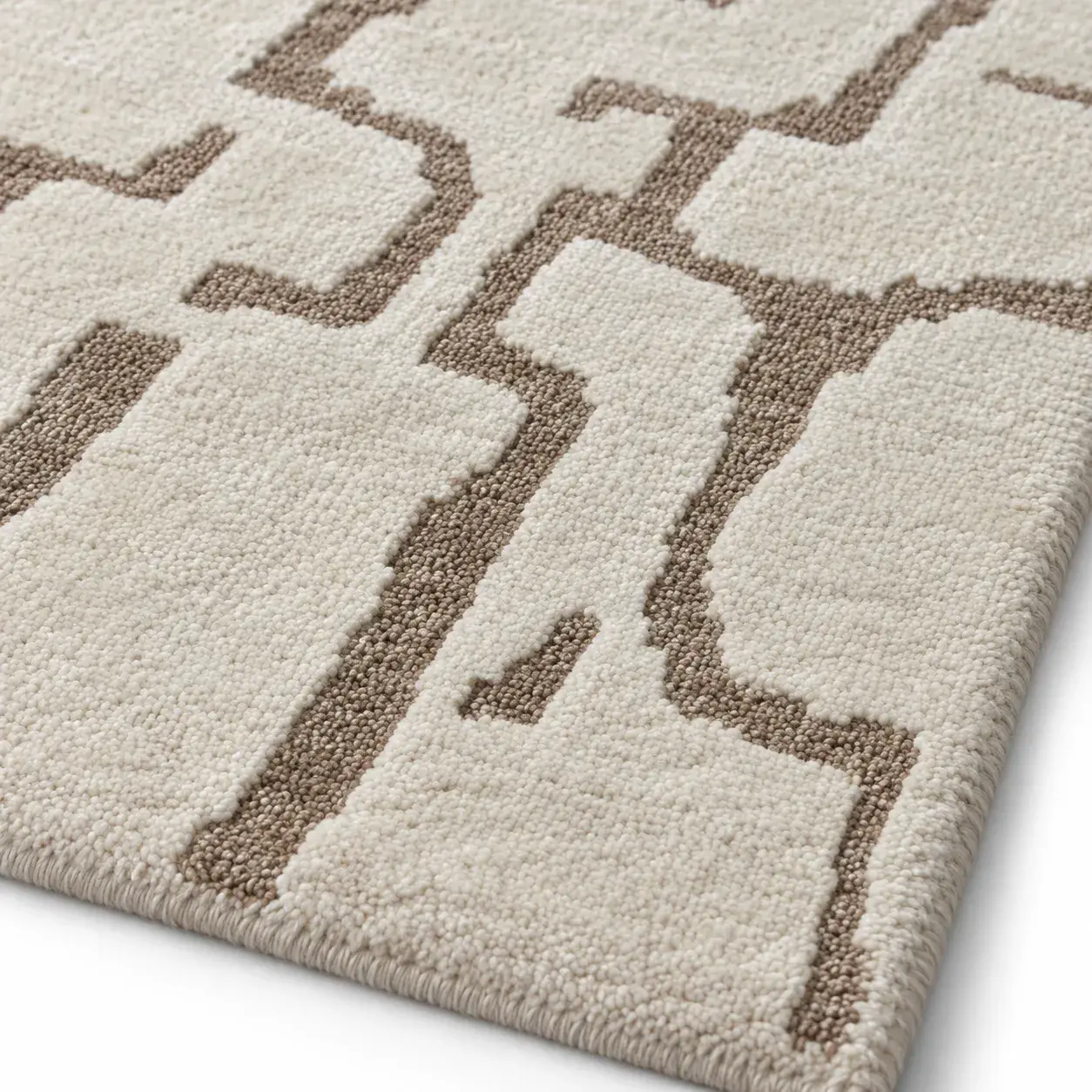 Close view of the Quentin Rug showing its texture and detail