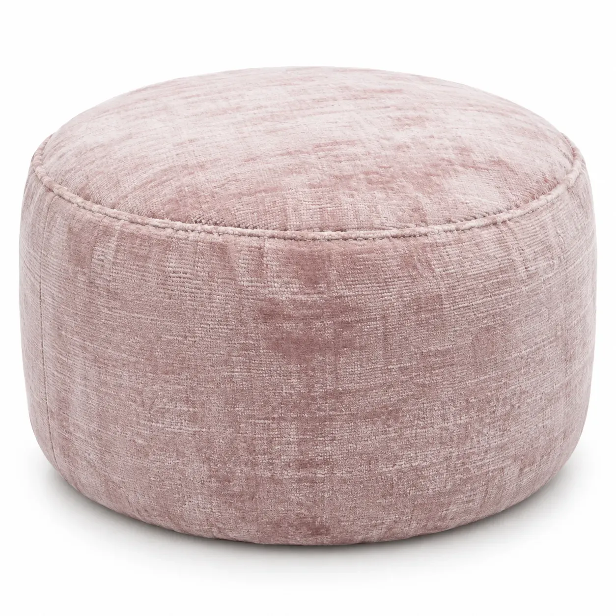 Remy Pouf, round pouf, full view