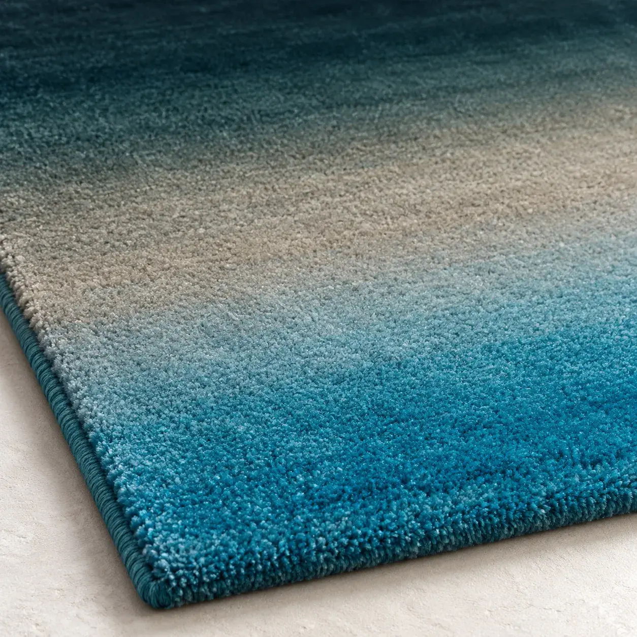 Close view of the Rushes Rug showing its texture and detail