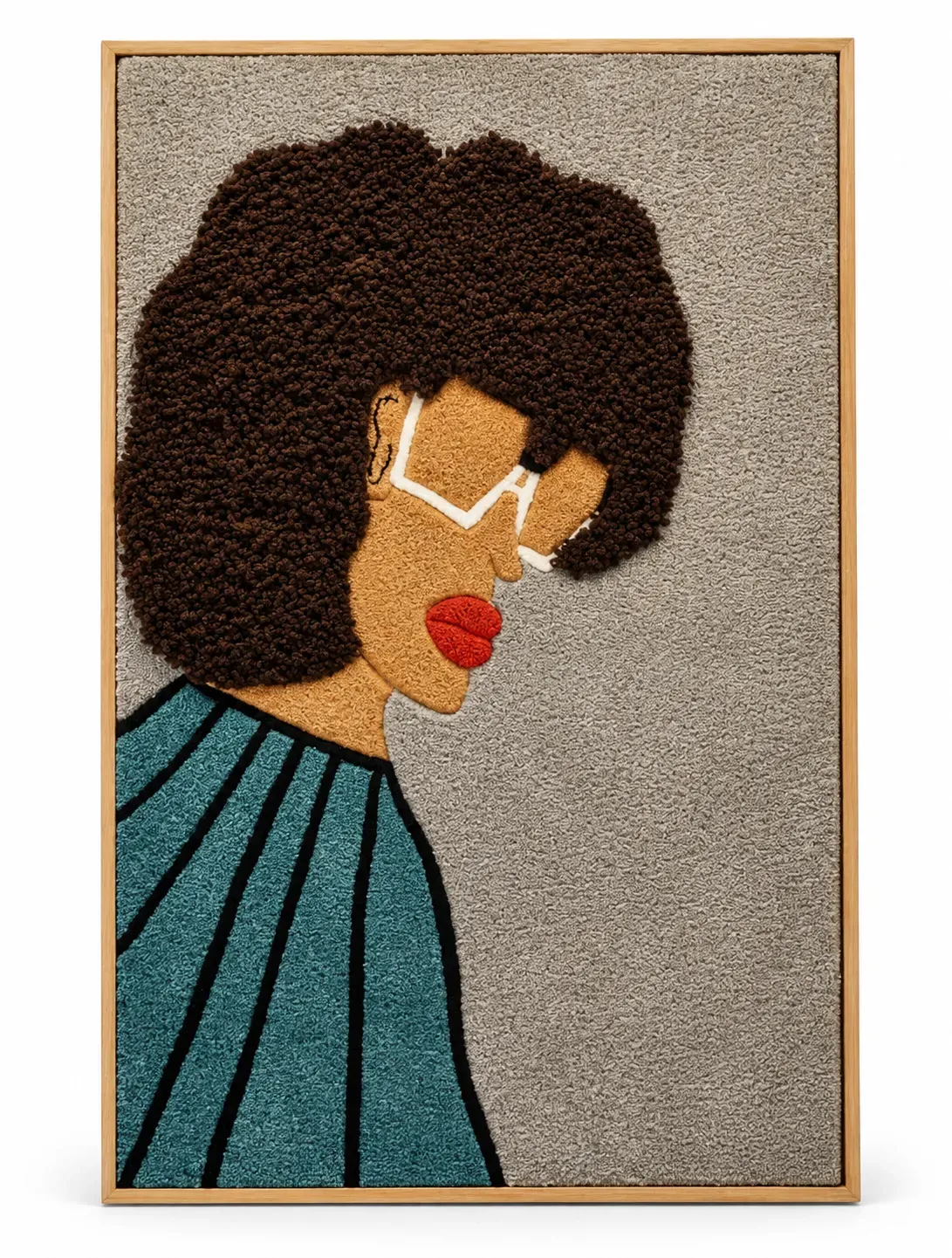 Sable Wall Hanging, hand-finished wall hanging, full view