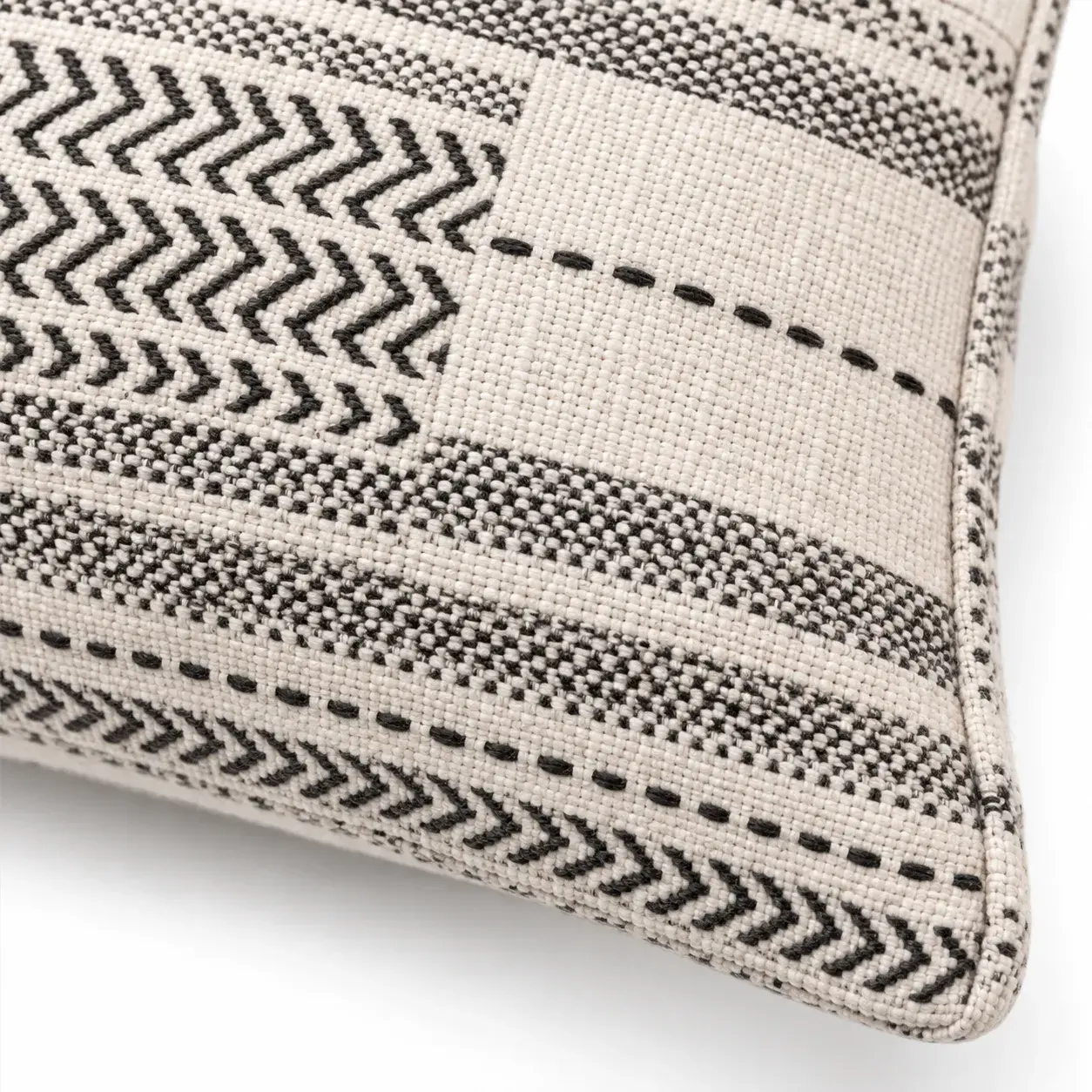 Close view of the Una Cushion Cover showing its texture and detail