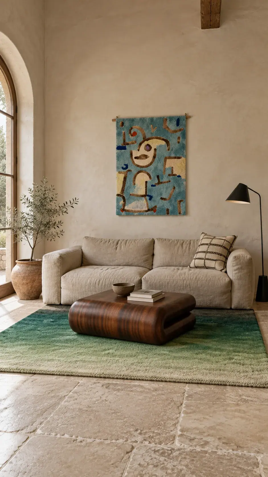 Cappadoce edit: Green Fades To Stone, a digitally styled room scene