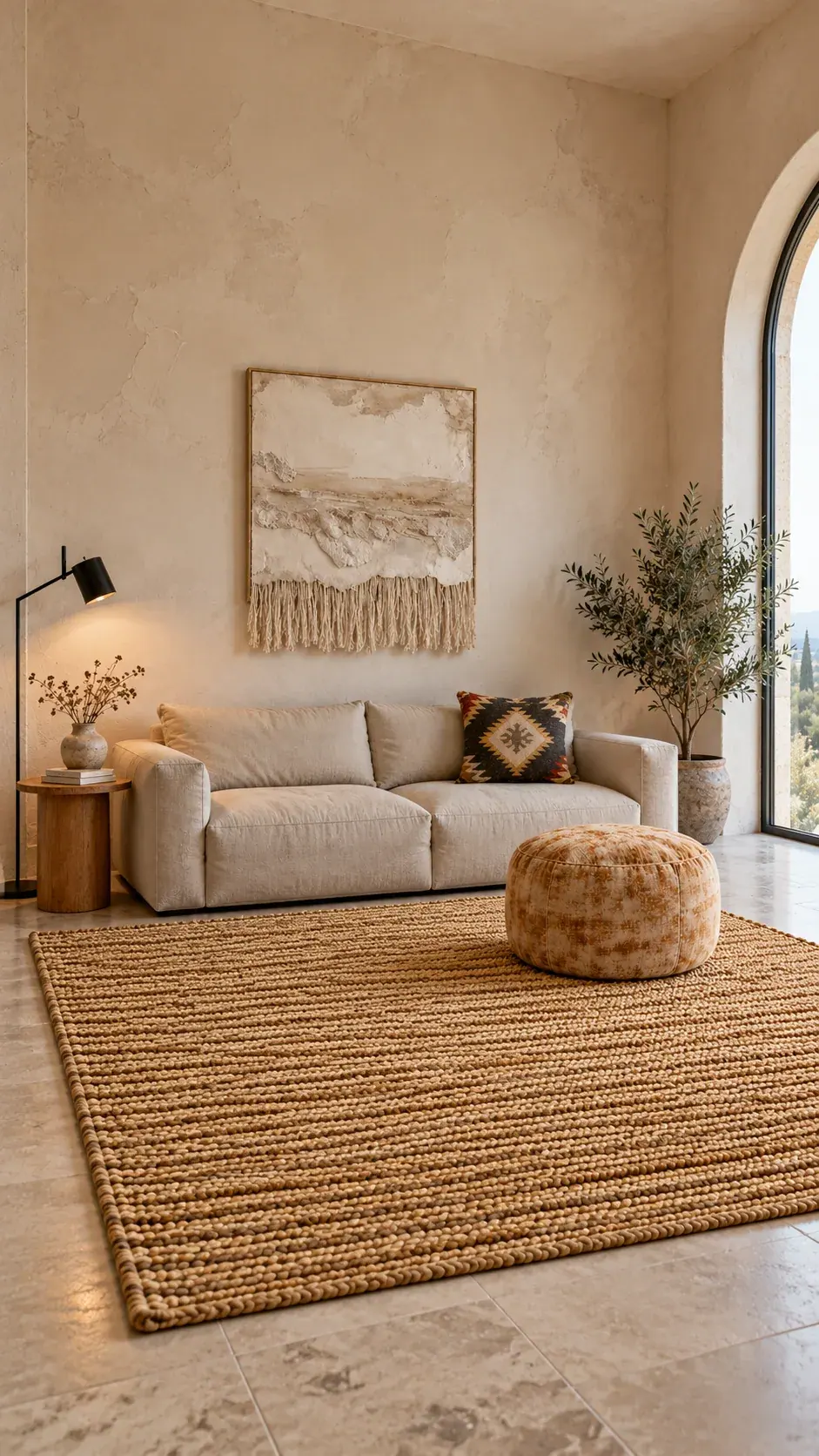 Dune edit: Sand, Sofa, Sunshine, a digitally styled room scene