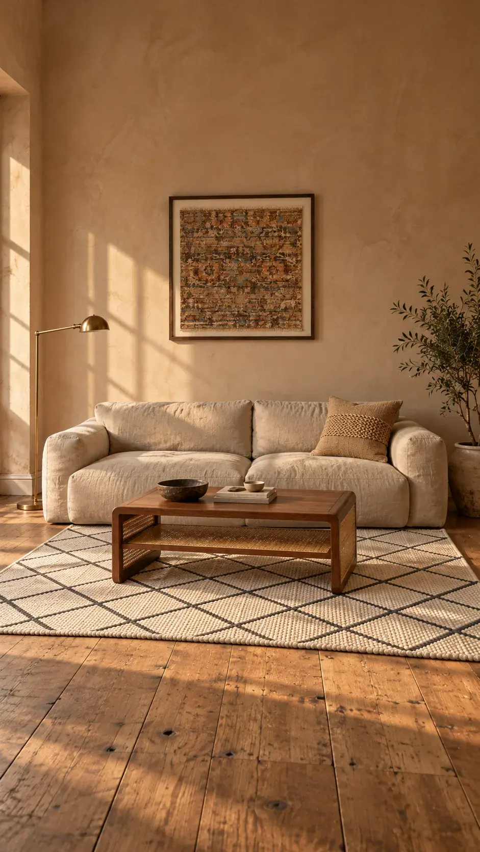 Lattice edit: Diamonds Underfoot, a digitally styled room scene