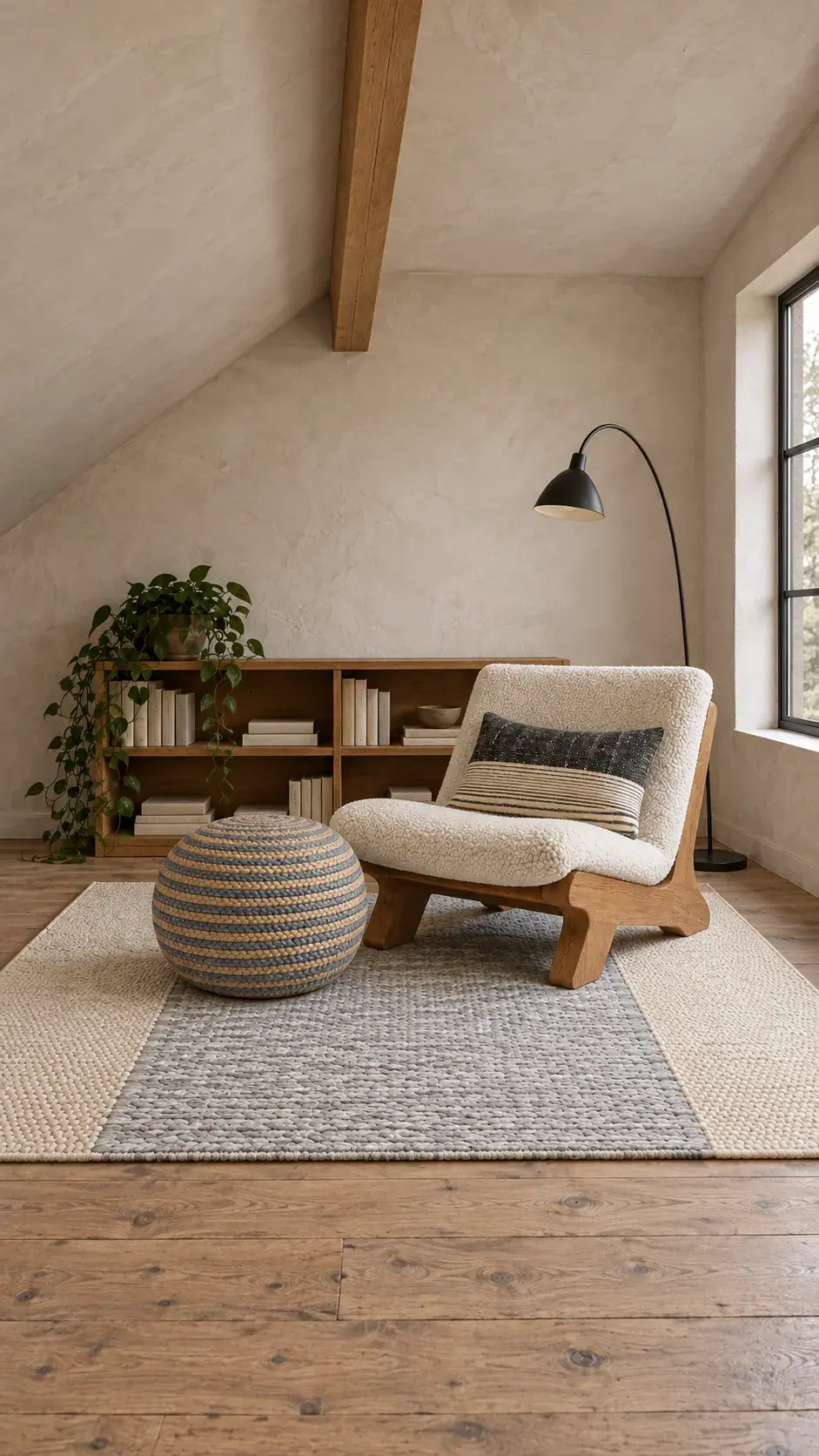 Refuge edit: Shelter Under The Eaves, a digitally styled room scene