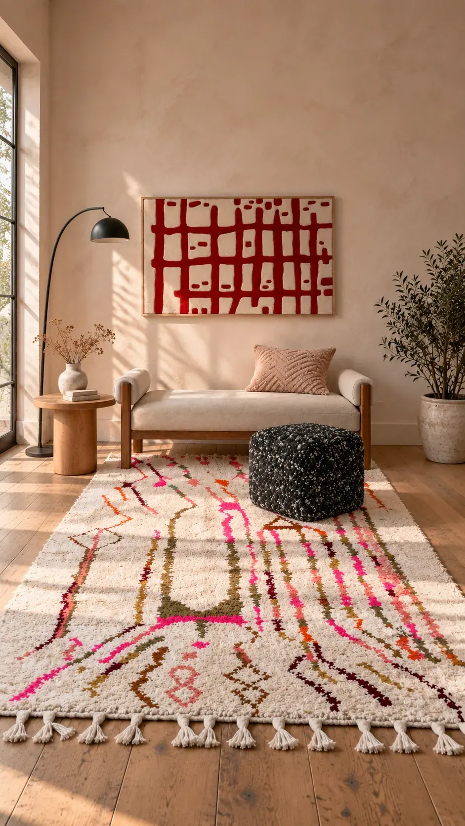 Rose Salt edit: Rose Wall, Soft Sofa, a digitally styled room scene