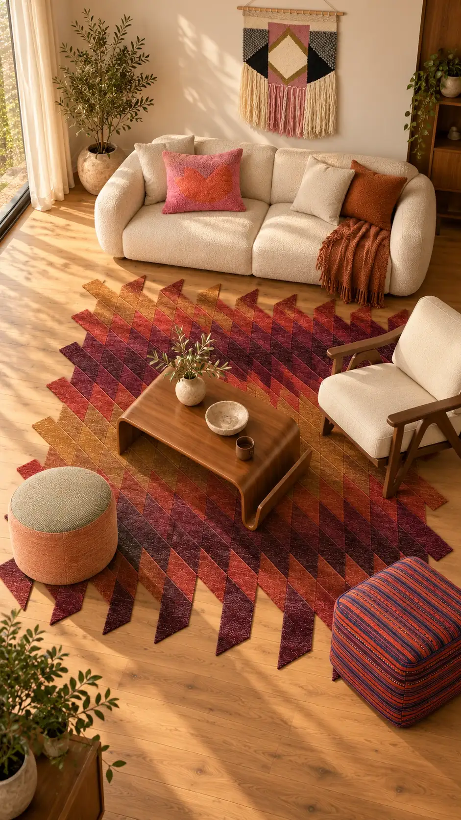 Russet edit: Russet Hour, a digitally styled room scene