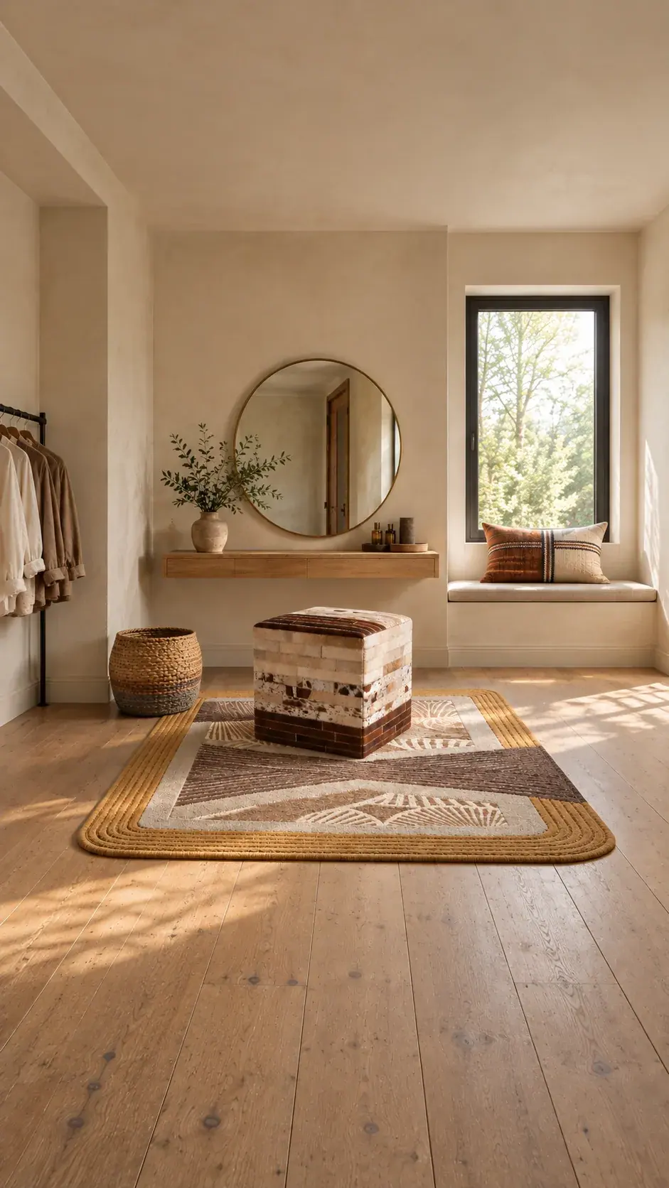 Shapes edit: Shapes On The Floor, a digitally styled room scene